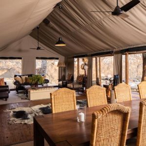 Abelana Safari Camp, Lounge/Speisezelt