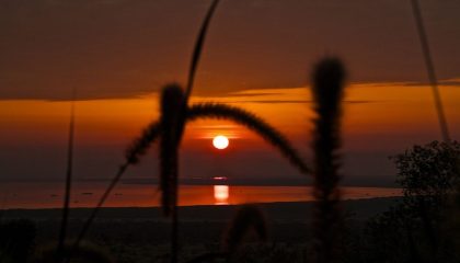 Sonnenuntergang in der Marafiki Lodge