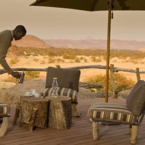 Hochwertige Gruppenreise, Aussicht vom Camp Kipwe, Drinks