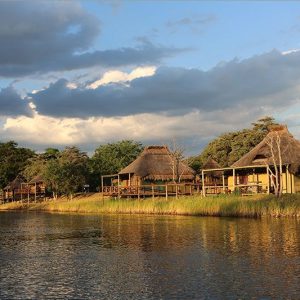 Camp Kwando in der Abendsonne