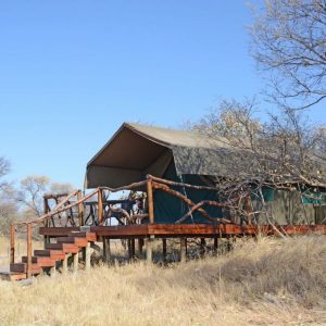 Camp Savuti, Zelte Außenansicht