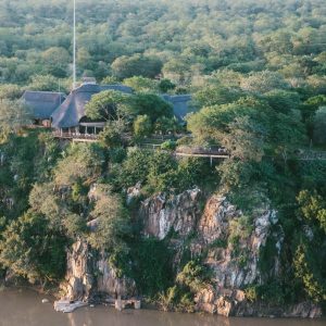 Chilo Gorge Safari Lodge, vom Wasser