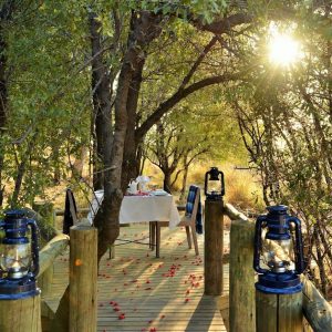 Chobe Bakwena private Mahlzeiten