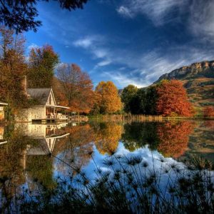 Drakensberge Kultur & Safari, Cleopatra Mountain Farmhouse Aussenansicht