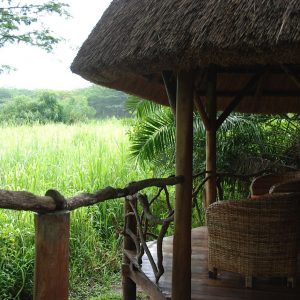 Enjojo Lodge, Thatched Cottage Aussicht