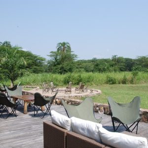 Enjojo Lodge, schönes Deck