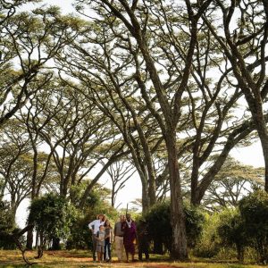 Entamatu Private, Lage unter Akazienbäumen