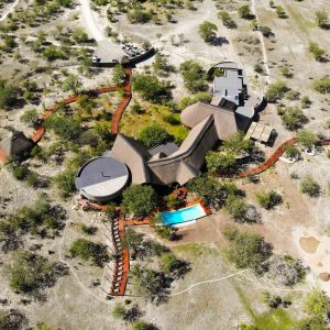 Etosha Oberland Lodge aus der Luft