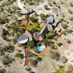 Etosha Oberland Lodge aus der Luft