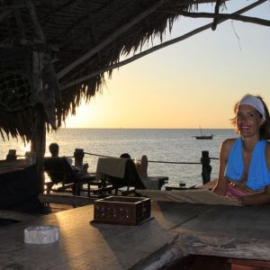 Fundu Lagoon, Sundowner an der Jetty