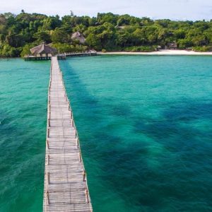 Fundu Lagoon, Ankunft an der Jetty