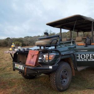 Hopewell Private Game Reserve auf Pirschfahrt