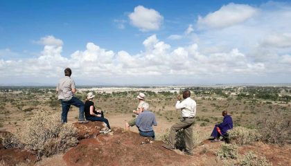 Kambi ya Tembo Ausblick auf die Savanne