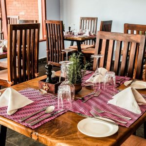 Restaurant in der Lodge