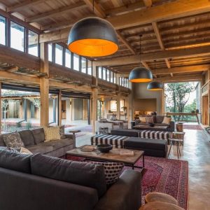 Kariega Game Reserve, Ukhozi Lodge traumhafte Lounge