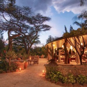 Kibo Safari Camp, Abendstimmung