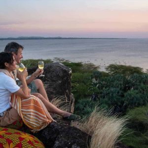 Blick vom Hausberg der Kisima Ngeda Lodge