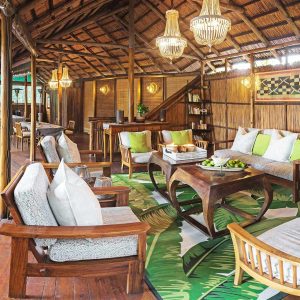 Kosi Forest Lodge Lounge through to Dining Deck