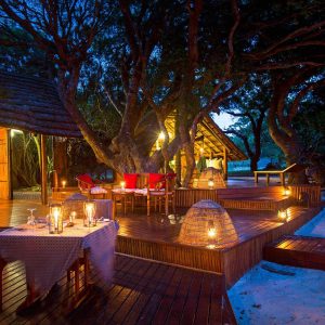 Kosi Forest Lodge Night time dining by Teagan Cunniffe