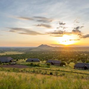 Kubu Kubu Tented Lodge aus der Ferne