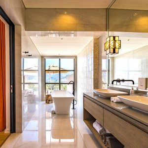 La Petite Ferme, moderne Bäder