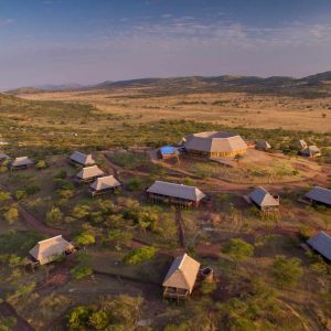 Lahia Tented Lodge - View from drone