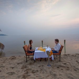 Lake Kivu Serena Hotel, romantisches Dinner