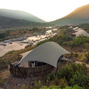 Madwaleni River Lodge, prefekt integrierte Zelte
