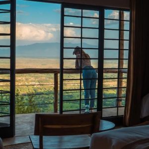Manyara Best View Lodge, Aussicht aus dem Zimmer