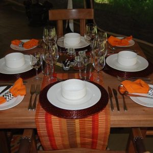 Mara Ngenche Camp, Dinner