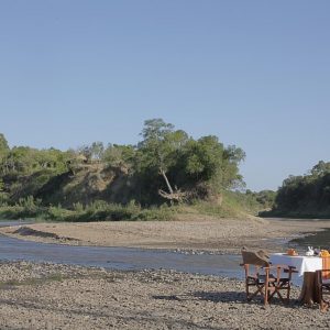Mara Ngenche Camp, Busch Frühstück