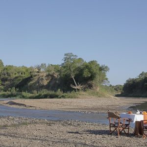 Mara Ngenche Camp, Busch Frühstück
