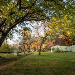 Campingsafari, Maramba River Lodge, Gartenanlage