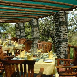 Mbuzi Mawe Serena Camp, Terrasse