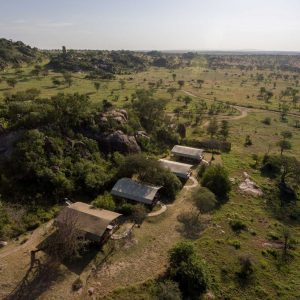 Mbuzi Mawe Serena Camp, aus der Vogelperspektive