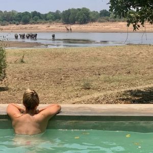 Msandile River Lodge Pool mit Aussicht
