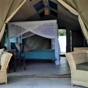 Msandile River Lodge, Zeltansicht