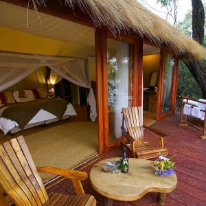 Mukambi Safari Lodge, luxuriöse Zelte