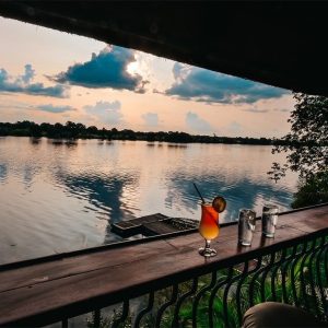 Mukambi Safari Lodge, Abendstimmung