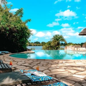 Mukambi Safari Lodge, Poolbereich