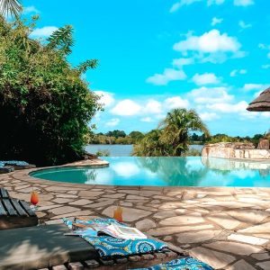 Mukambi Safari Lodge, Poolbereich