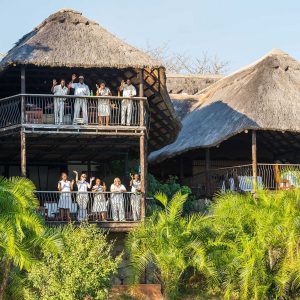 Mukambi Safari Lodge, fröhliches Personal