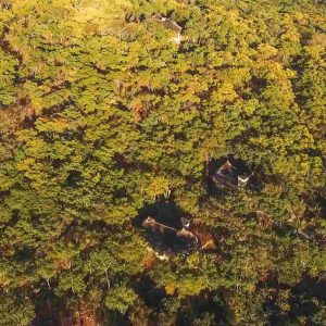 Musango Lodge aus der Vogelperspekte