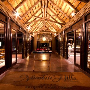 Nambiti Hills Private Game Lodge, Eingang
