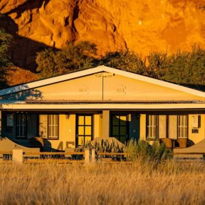Namib Desert Lodge, Außenansicht Zimmer