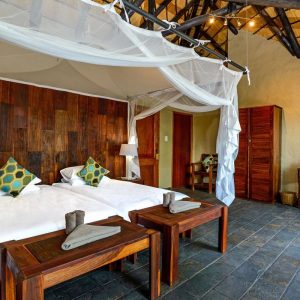 Namushasha River Lodge, Zimmer