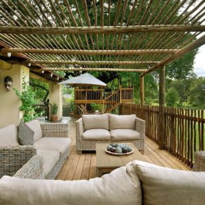 Nottens Bush Camp, gemütliches Deck