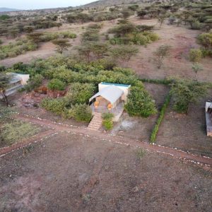 Oseki Mara Camp aus der Vogelperspektive