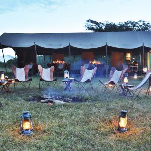 Abendstimmung im Camp