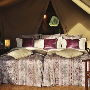 Schön ausgestattete Zelte